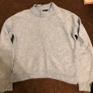 Mohair blend blue sweater